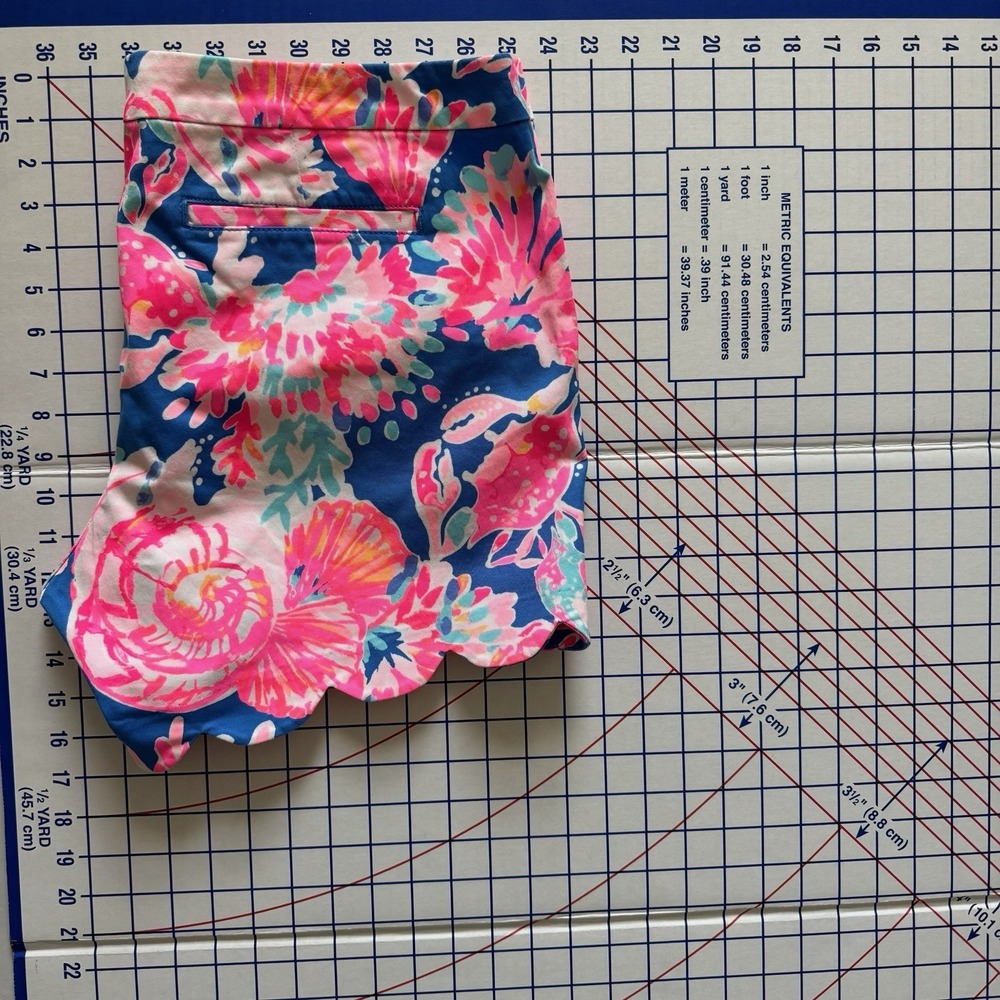 Lilly Pulitzer Womens Buttercup Stretch Short 5" Inseam 14 Bright Tropical - Picture 14 of 15